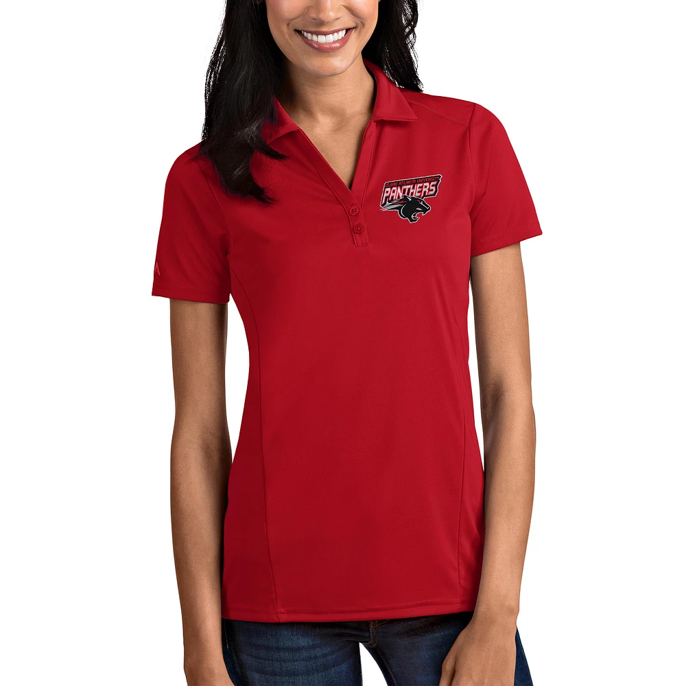 Women's Antigua Red Clark Atlanta University Panthers Tribute Polo