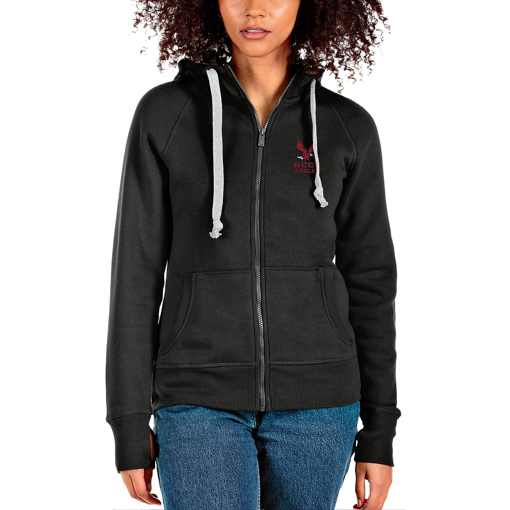 Women's Antigua North Carolina Central Eagles Victory Full-Zip Hoodie
