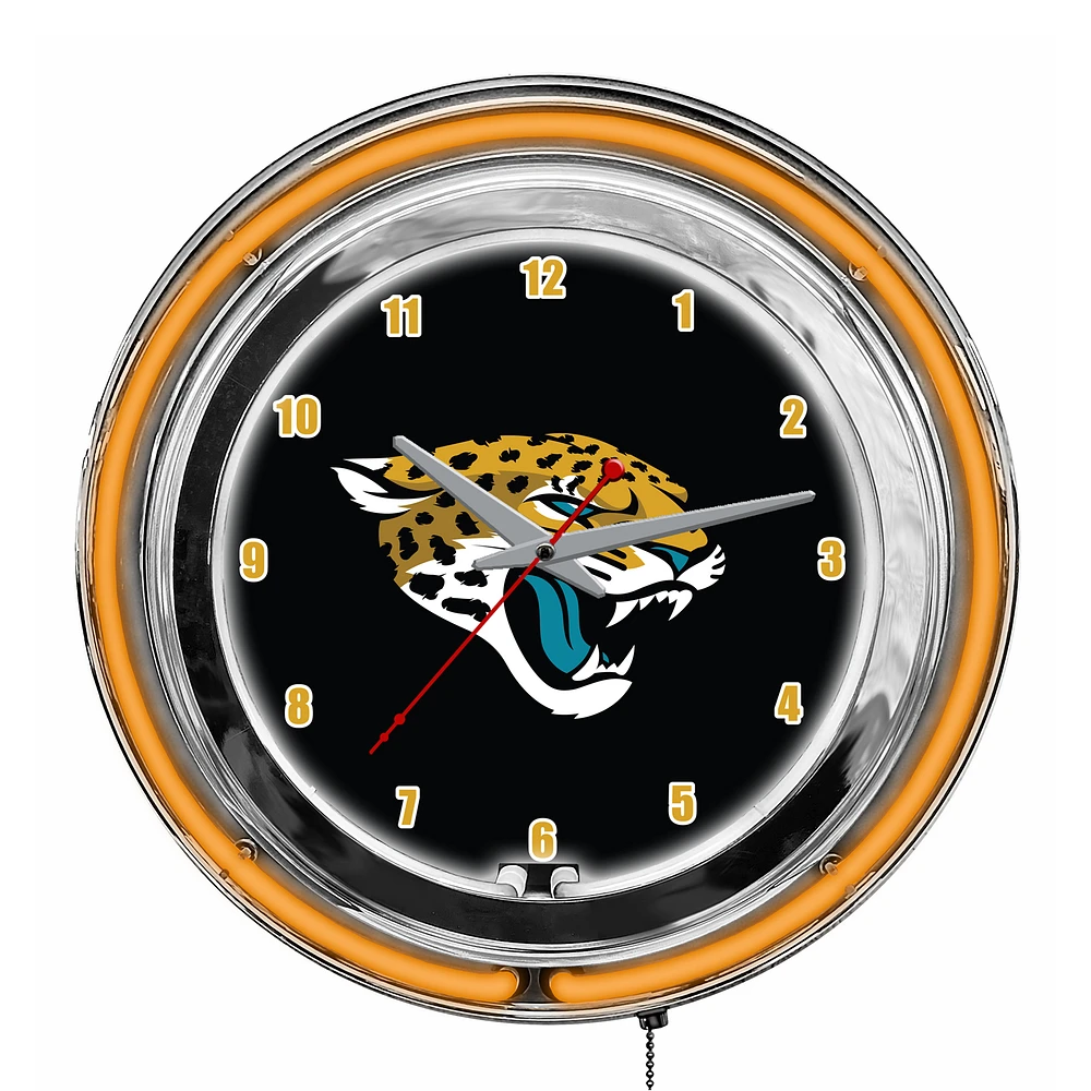 Imperial Jacksonville Jaguars 14'' Neon Clock