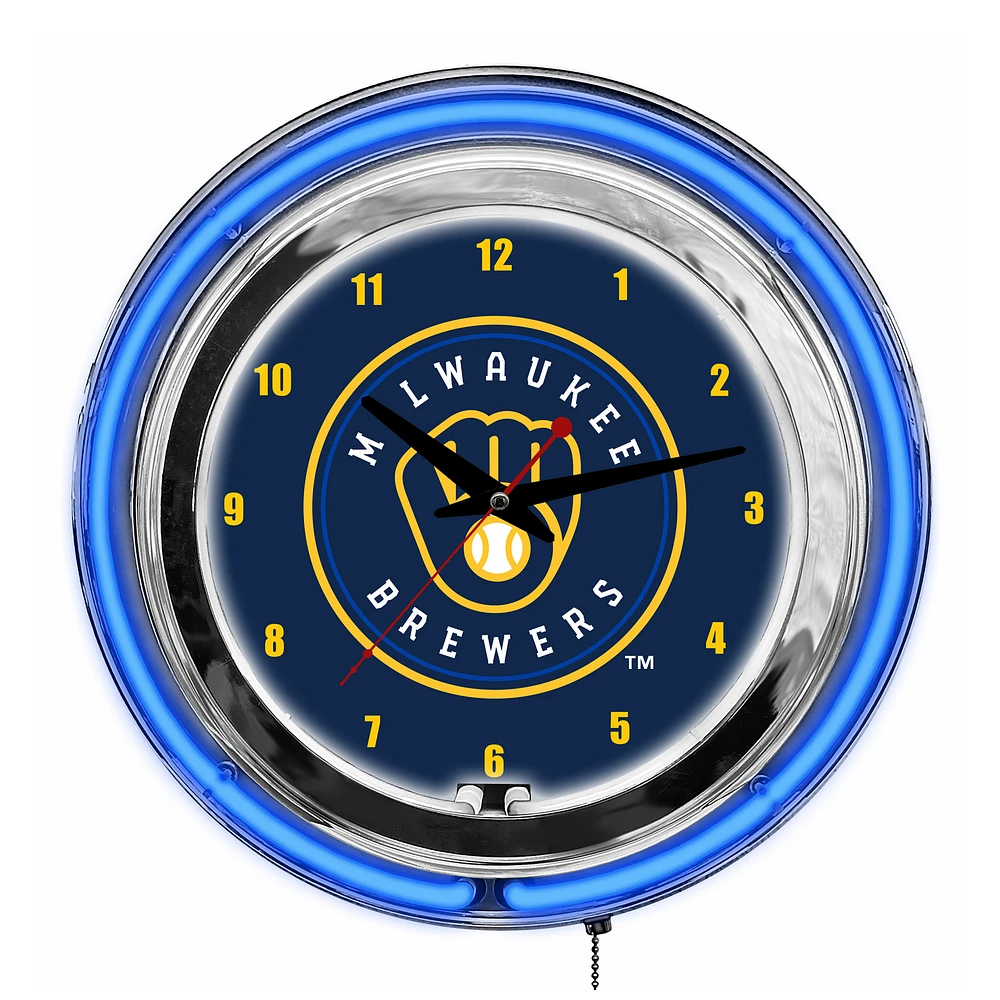 Imperial Milwaukee Brewers 14'' Neon Clock