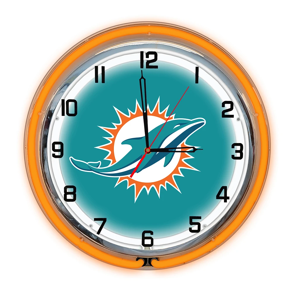 Imperial Miami Dolphins 18'' Neon Clock