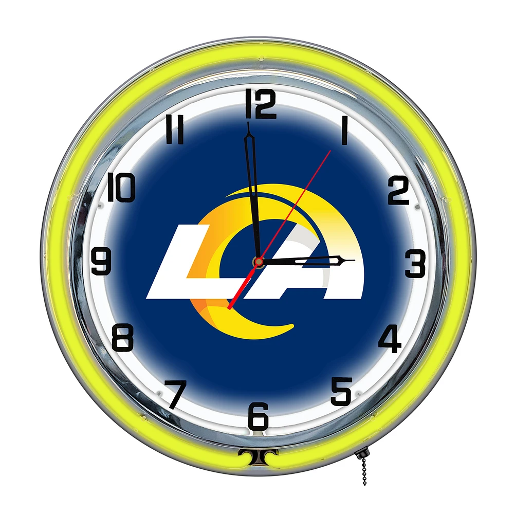 Imperial Los Angeles Rams 18'' Neon Clock