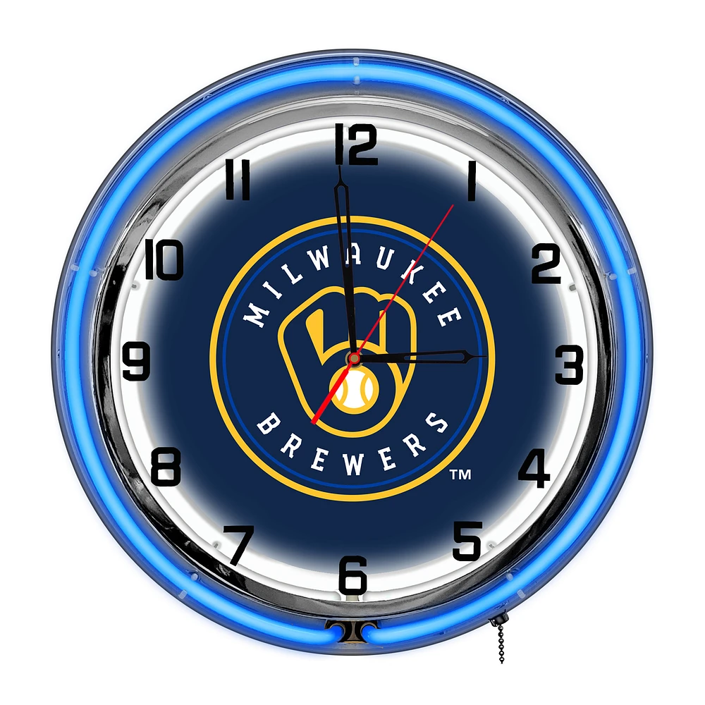 Imperial Milwaukee Brewers 18'' Neon Clock