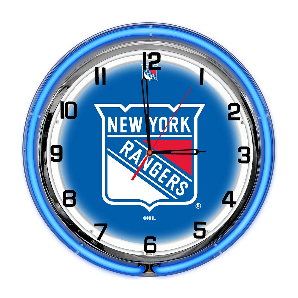 Imperial New York Rangers 18'' Neon Clock