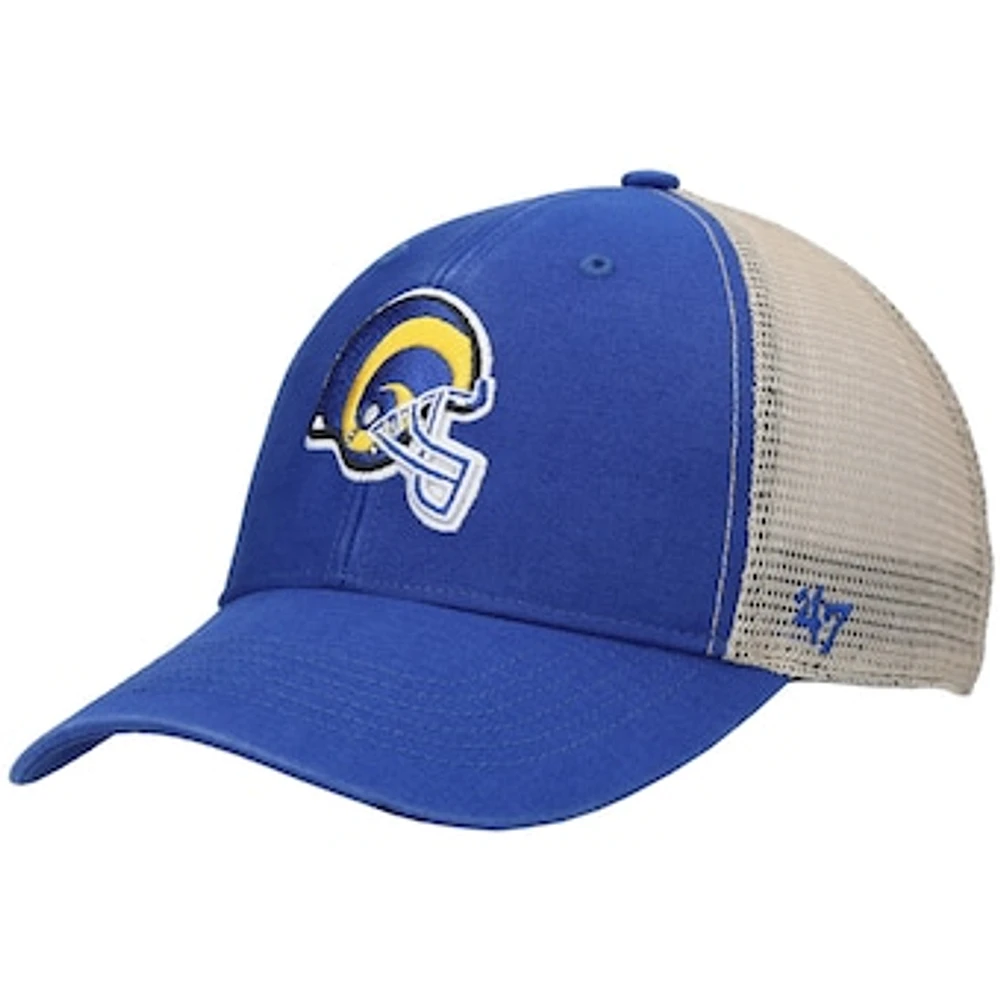 Men's '47 Royal/Natural Los Angeles Rams Flagship MVP Snapback Hat