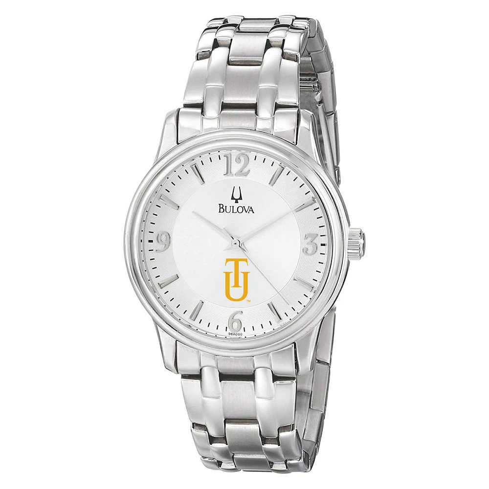Men's Bulova Silver Tuskegee Golden Tigers Stainless Steel Quartz Watch