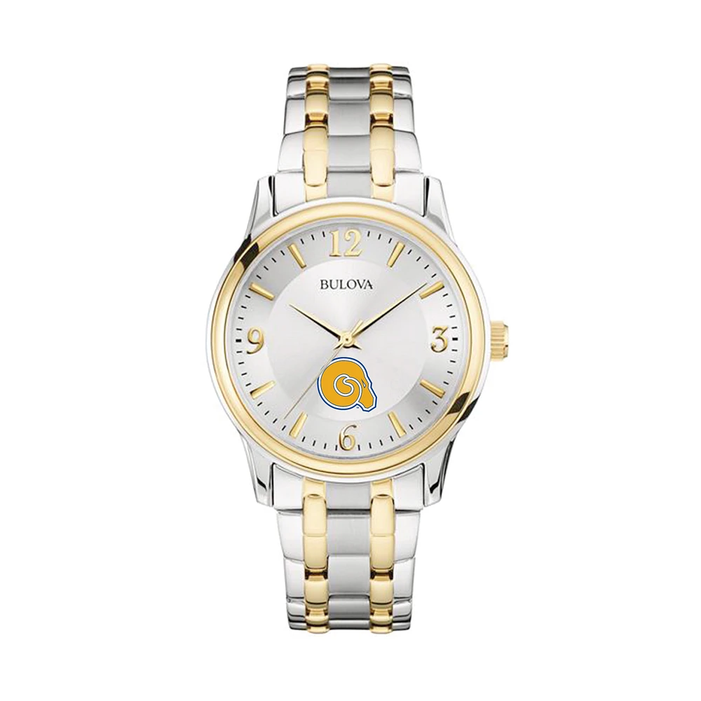 Bulova Silver/Gold Albany State Golden Rams Classic Two-Tone Round Watch