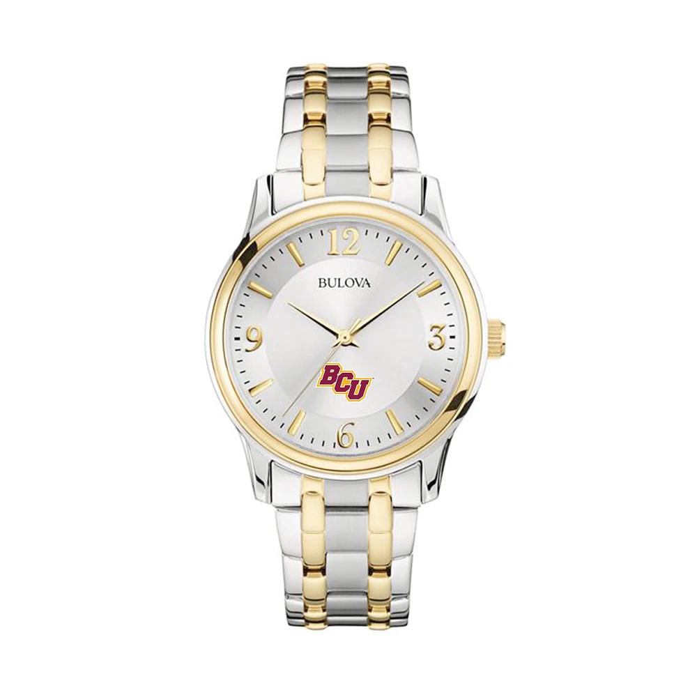 Bulova Silver/Gold Bethune-Cookman Wildcats Classic Two-Tone Round Watch