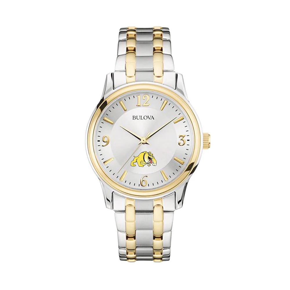 Bulova Silver/Gold Bowie State Bulldogs Classic Two-Tone Round Watch