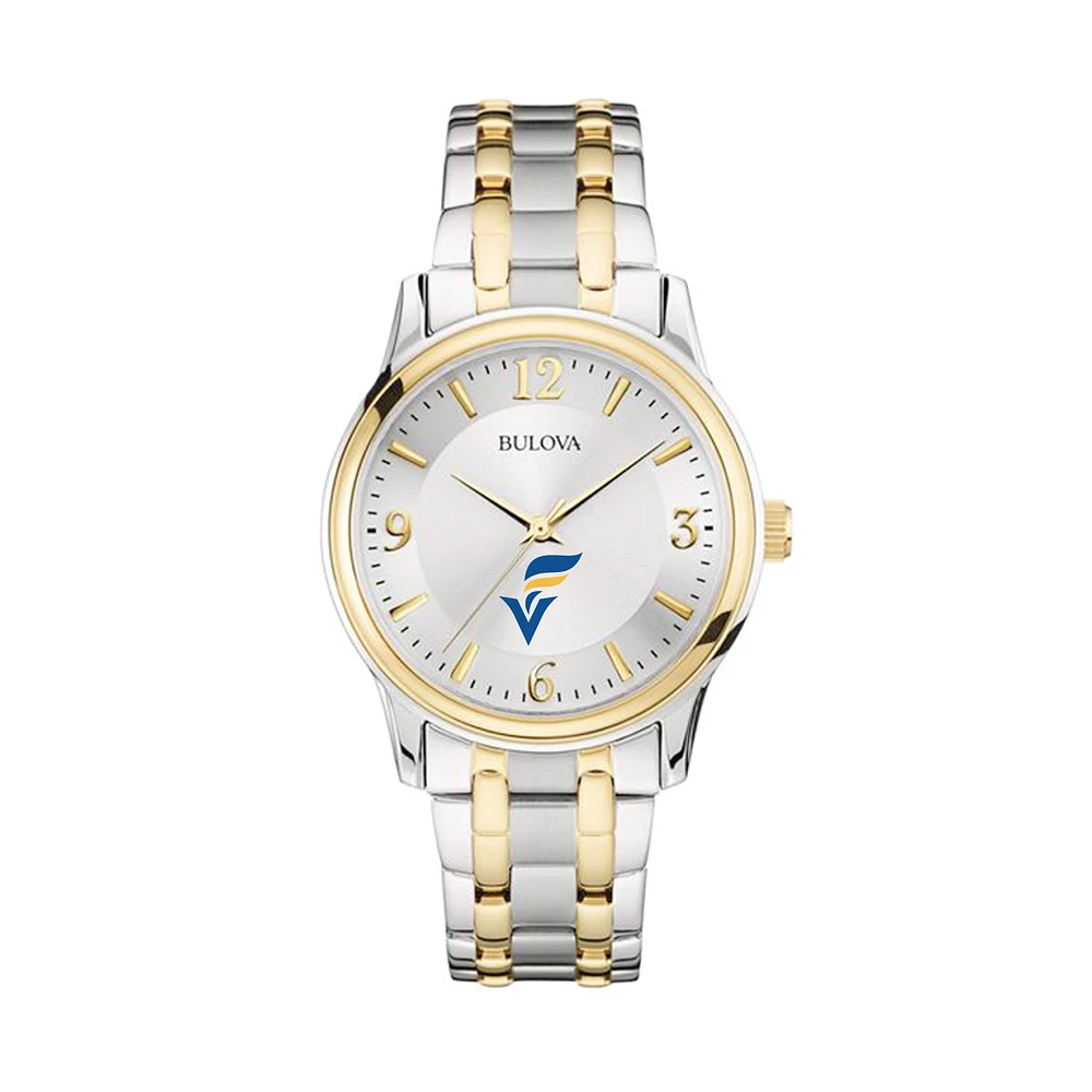 Bulova Silver/Gold Fort Valley State Wildcats Classic Two-Tone Round Watch