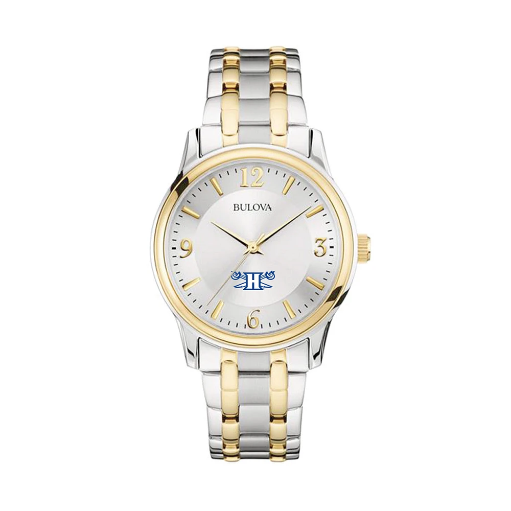 Bulova Silver/Gold Hampton Pirates Classic Two-Tone Round Watch