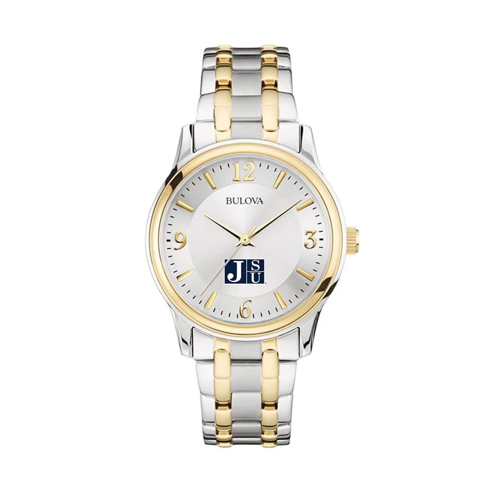 Bulova Silver/Gold Jackson State Tigers Classic Two-Tone Round Watch