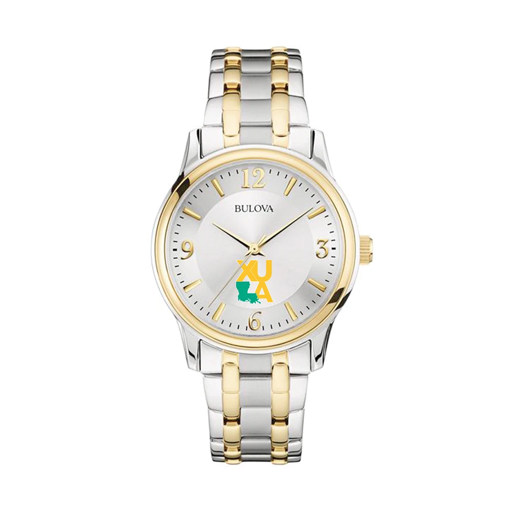 Bulova Silver/Gold XULA Gold Classic Two-Tone Round Watch
