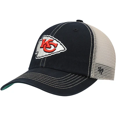 Men's '47 /Natural Kansas City Chiefs Trawler Trucker Clean Up Snapback Hat
