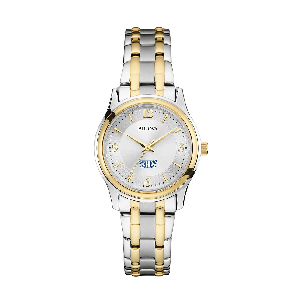 Women's Bulova Silver/Gold Hampton Pirates Classic Two-Tone Round Watch
