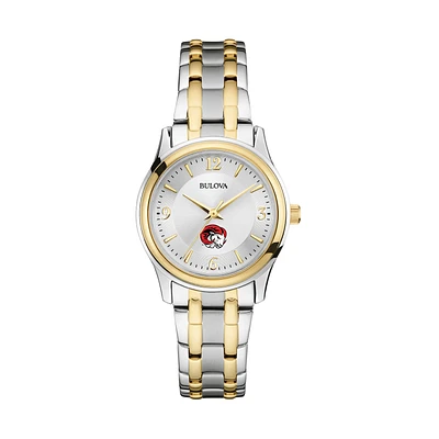 Women's Bulova Silver/Gold Winston-Salem State Rams Classic Two-Tone Round Watch
