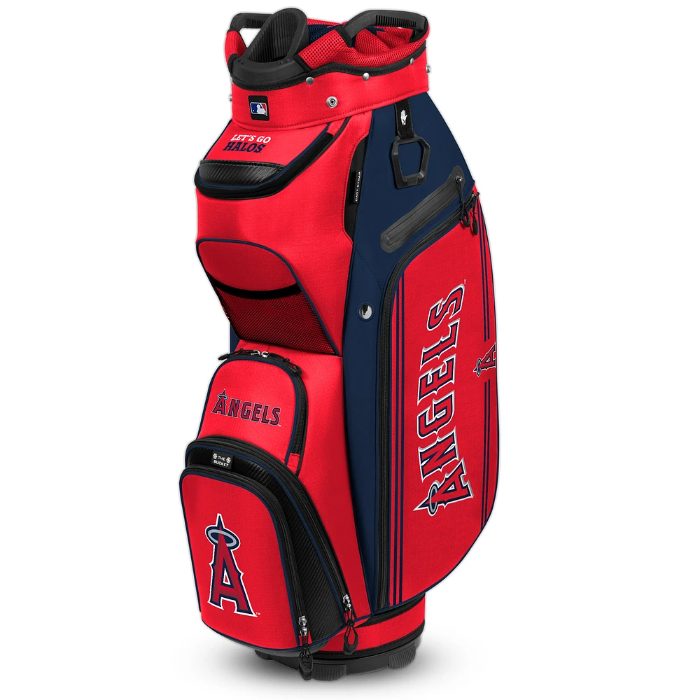 WinCraft Los Angeles Angels Bucket III Cooler Cart Golf Bag