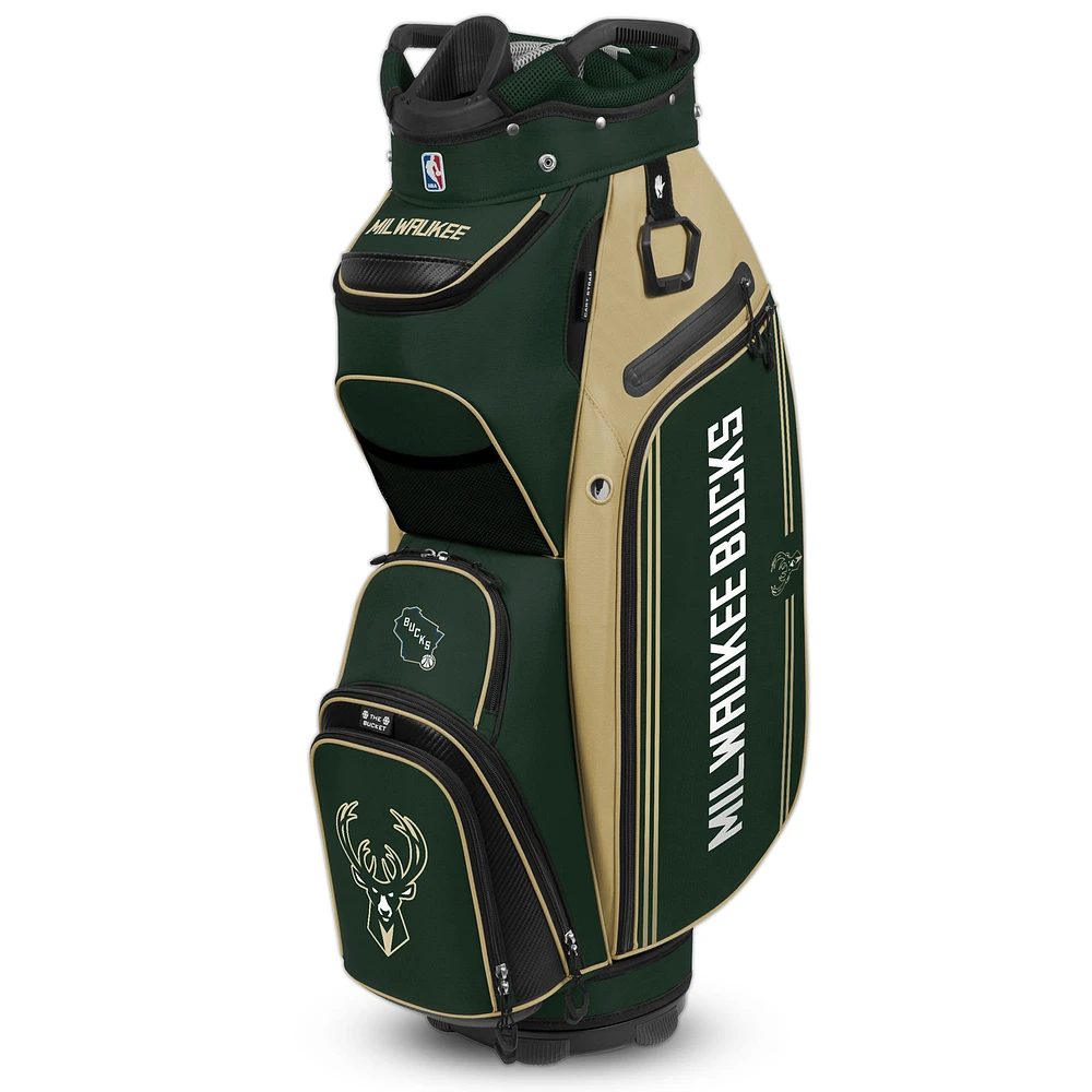 WinCraft Milwaukee Bucks Bucket III Cooler Cart Golf Bag