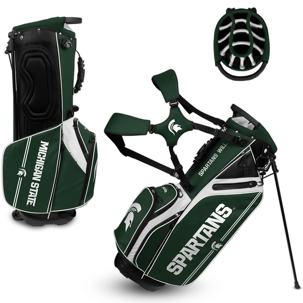 WinCraft Michigan State Spartans Caddie Carry Hybrid Golf Bag