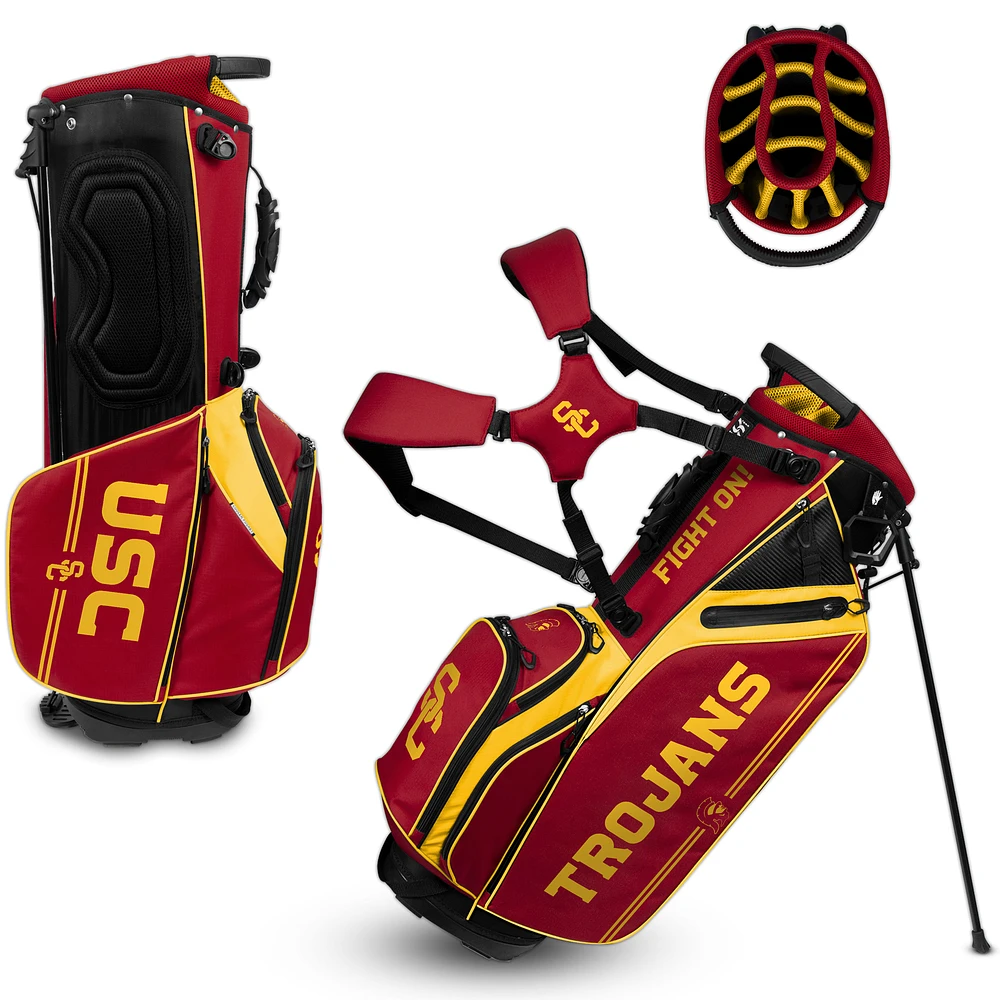 WinCraft USC Trojans Caddie Carry Hybrid Golf Bag