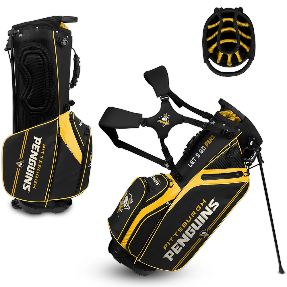 WinCraft Pittsburgh Penguins Caddie Carry Hybrid Golf Bag