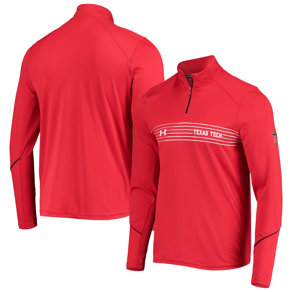 Men's Under Armour Texas Tech Red Raiders Sideline Performance Lightweight Quarter-Zip Jacket
