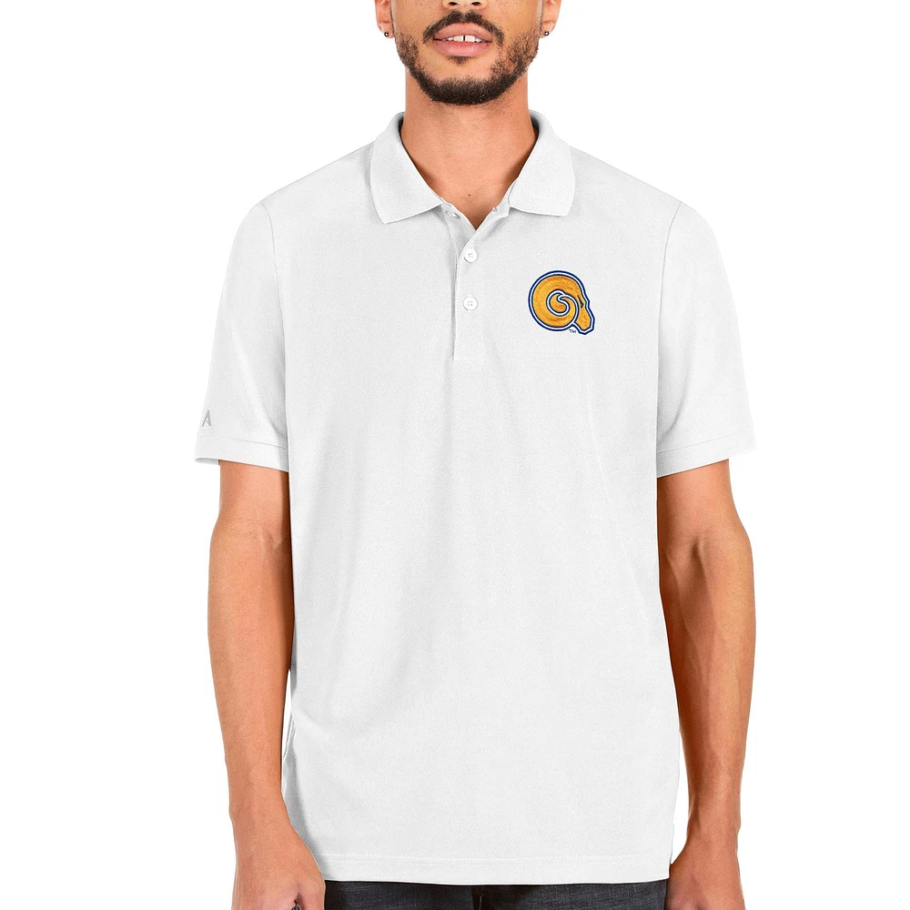 Men's Antigua White Albany State Golden Rams Legacy Pique Polo