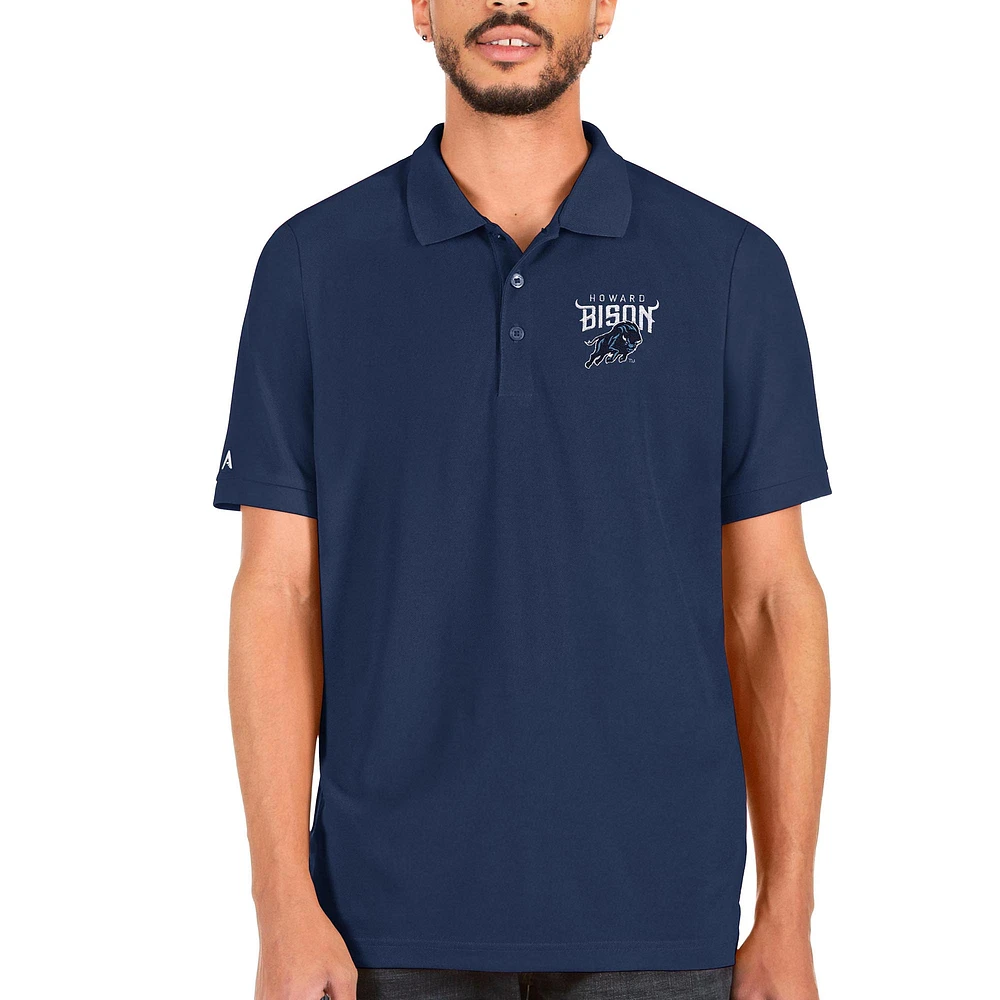 Men's Antigua Navy Howard Bison Legacy Pique Polo