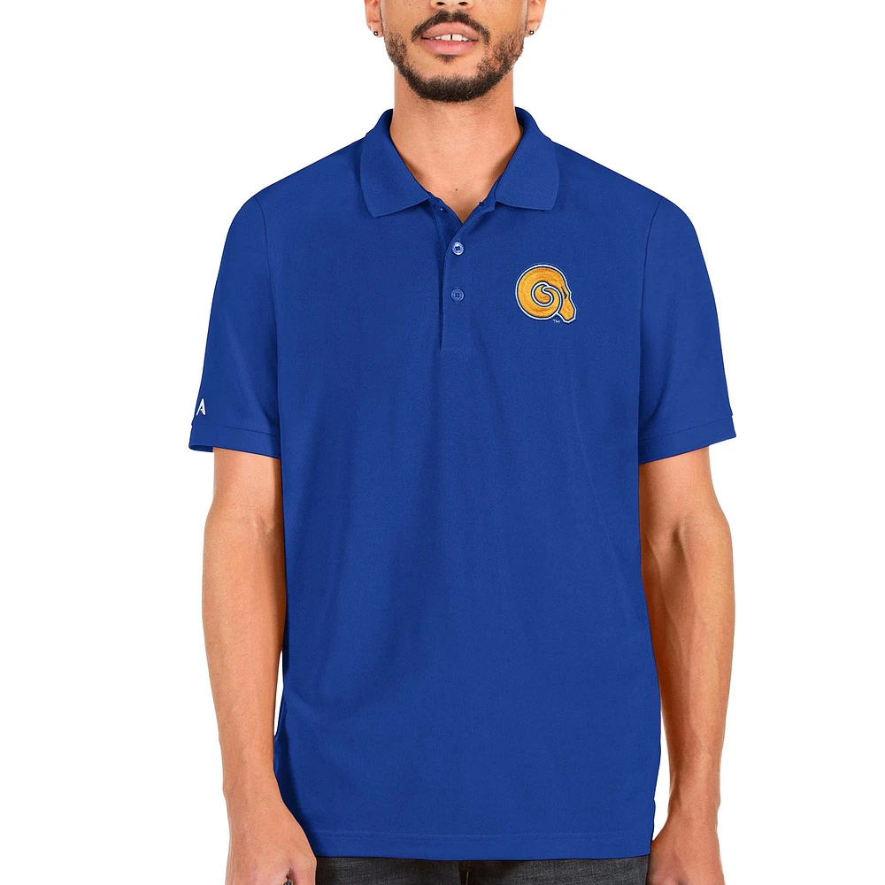 Men's Antigua Royal Albany State Golden Rams Big & Tall Legacy Pique Polo