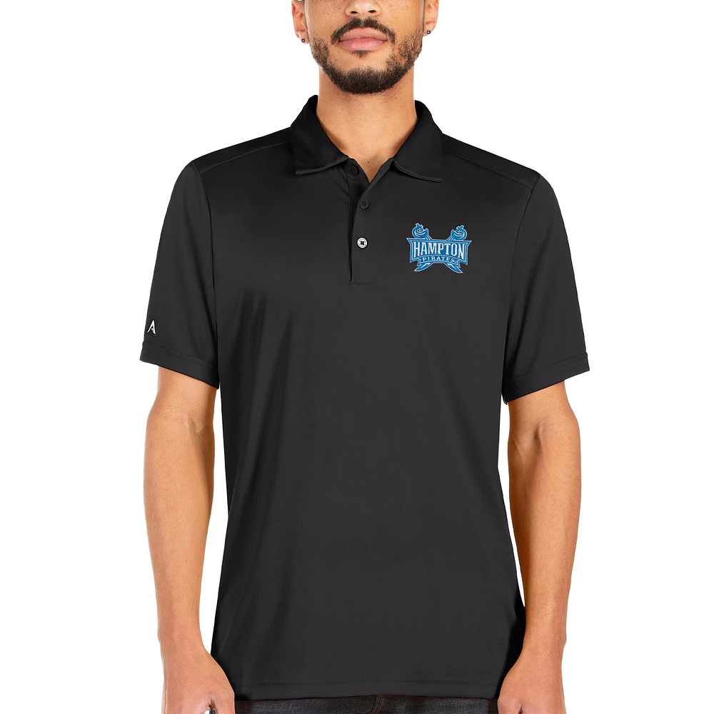 Men's Antigua Charcoal Hampton Pirates Tribute Polo