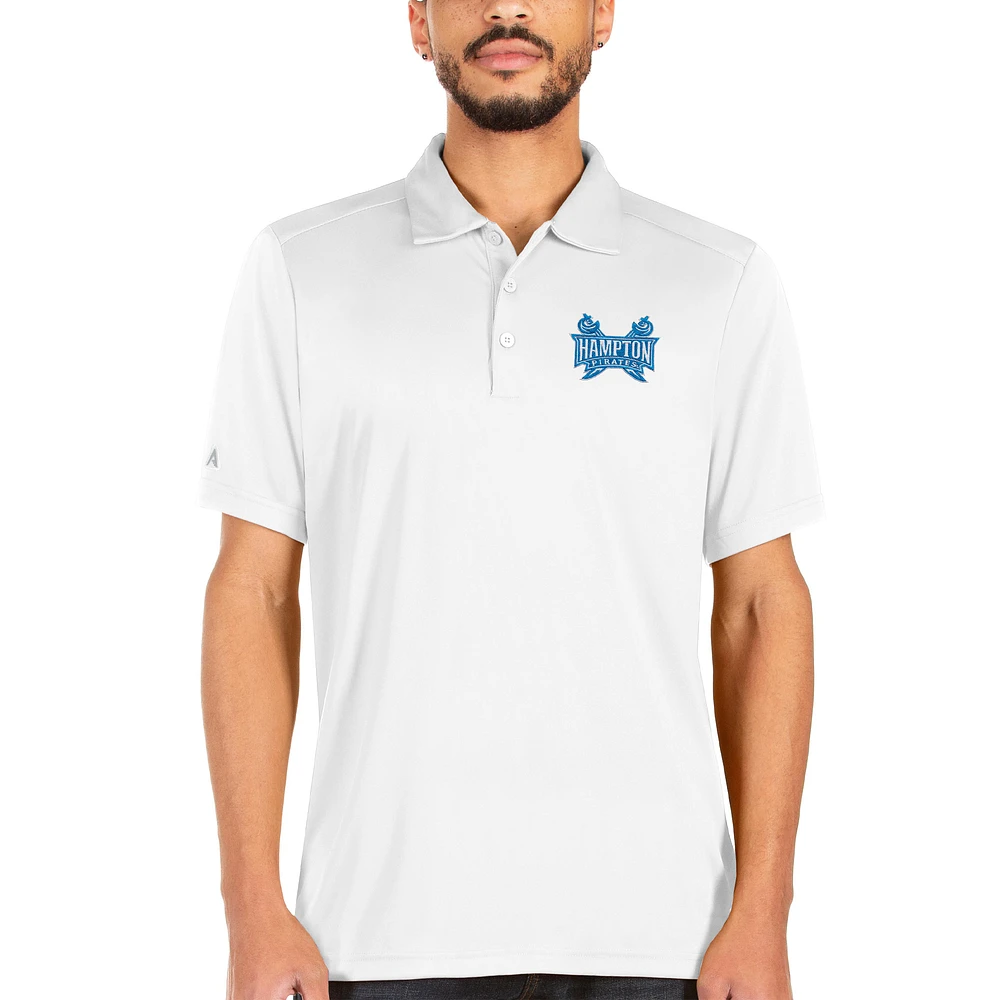 Men's Antigua White Hampton Pirates Tribute Polo