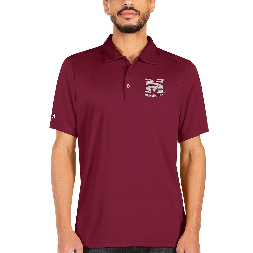 Men's Antigua Maroon Morehouse Tigers Tribute Polo