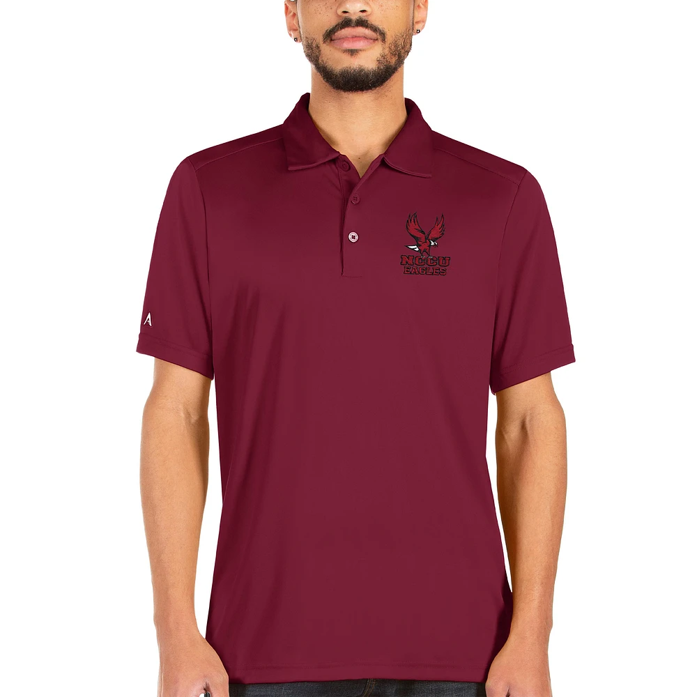 Men's Antigua Maroon North Carolina Central Eagles Tribute Polo