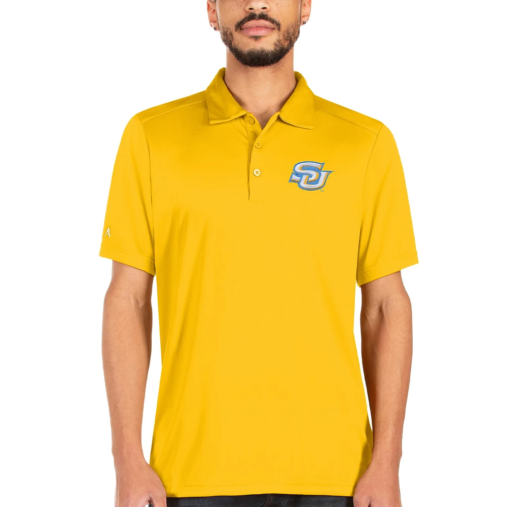 Men's Antigua Gold Southern University Jaguars Tribute Polo