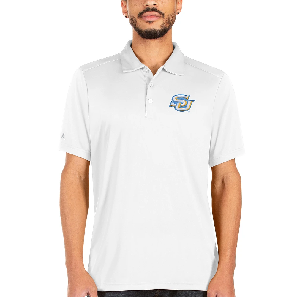 Men's Antigua White Southern University Jaguars Tribute Polo
