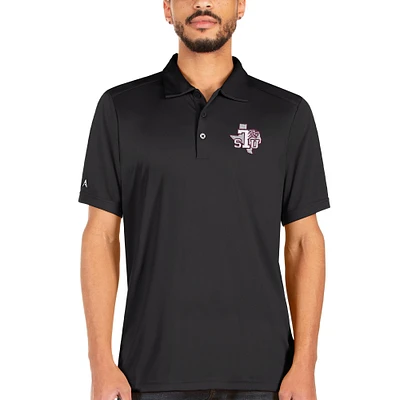 Men's Antigua Charcoal Texas Southern Tigers Tribute Polo