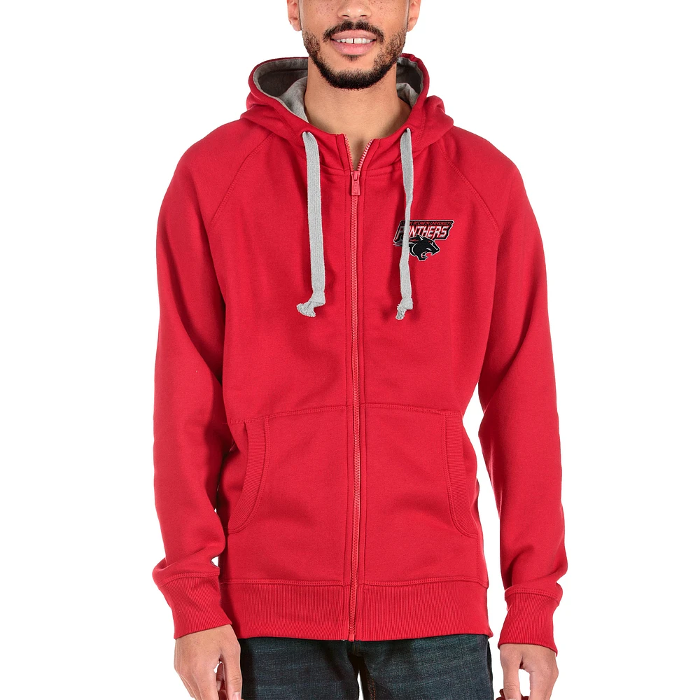 Men's Antigua Clark Atlanta University Panthers Victory Full-Zip Hoodie