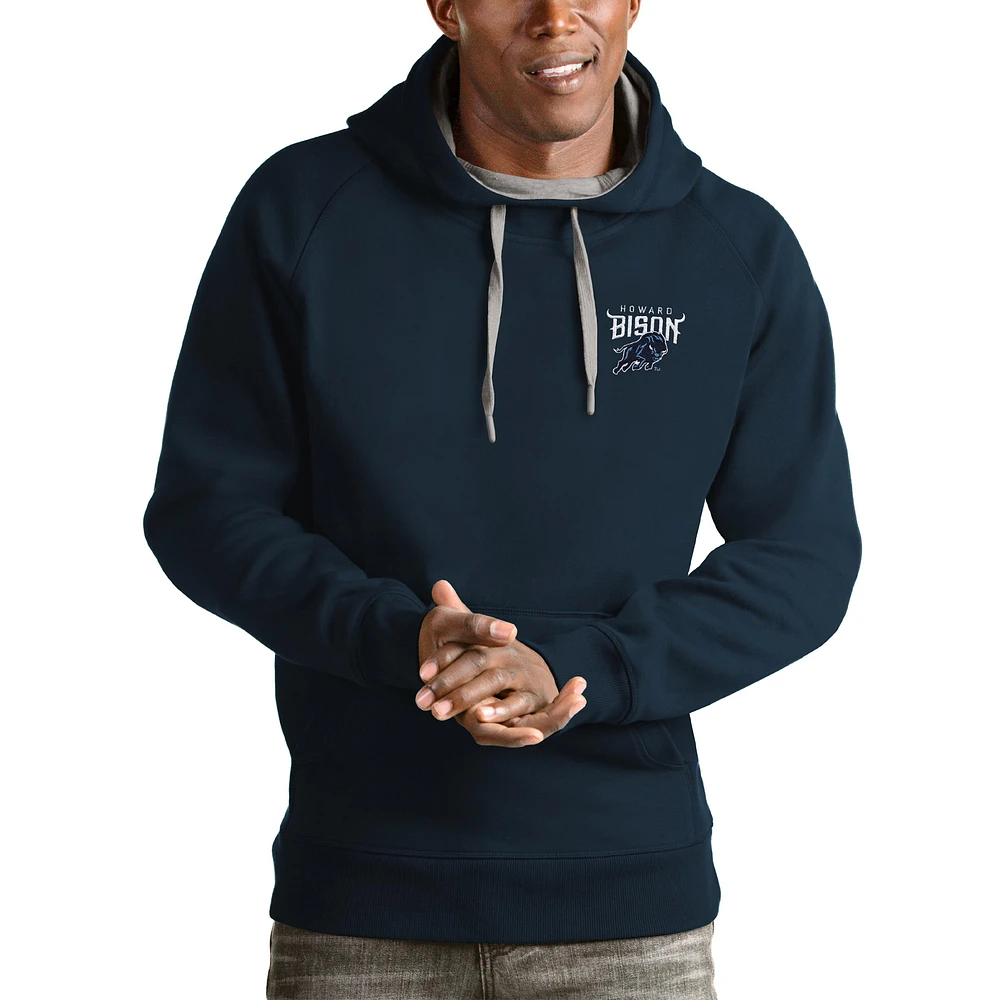 Men's Antigua Navy Howard Bison Victory Pullover Hoodie