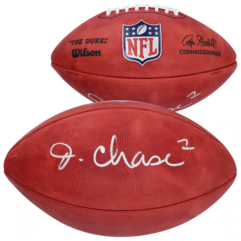 Ja'Marr Chase Cincinnati Bengals Autographed Wilson Duke Full Color Pro Football