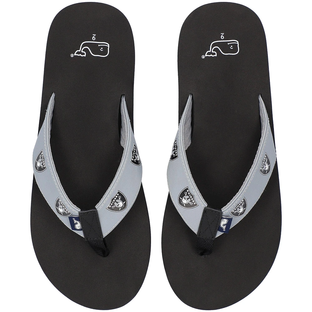 Vineyard Vines Las Vegas Raiders Flip Flops