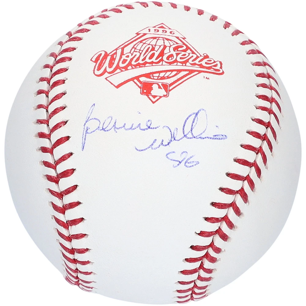 Bernie Williams New York Yankees Autographed Rawlings World Series Logo Baseball