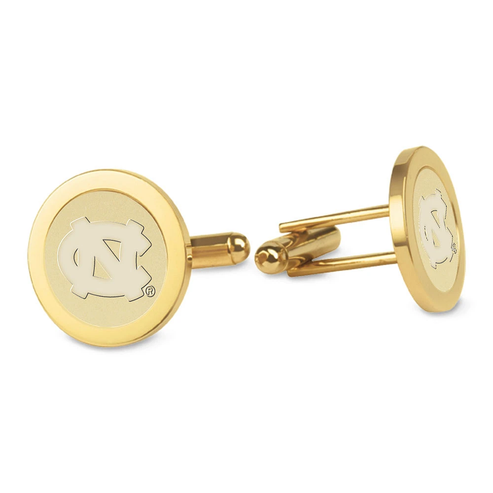 Men's North Carolina Tar Heels Gold Cufflinks
