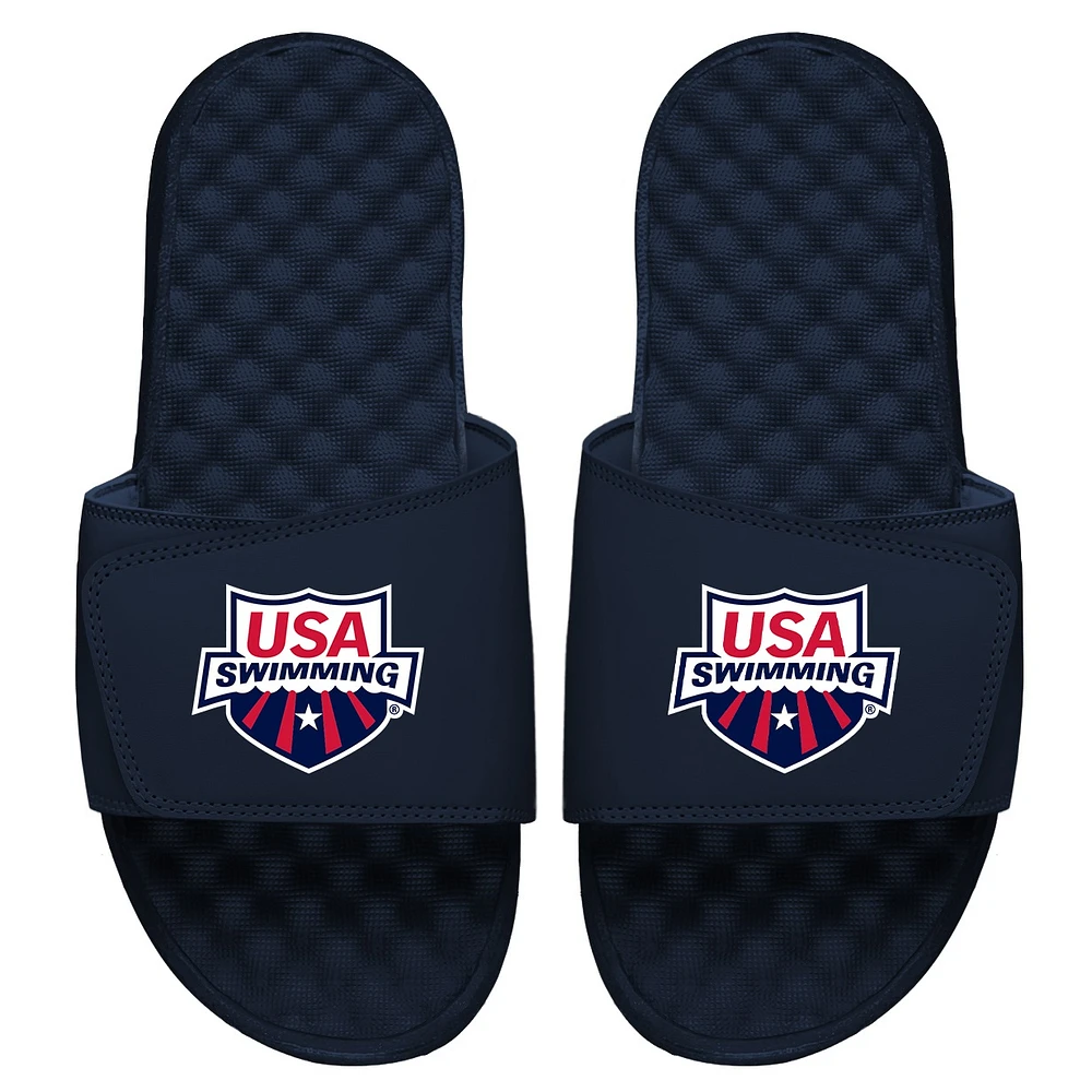 Youth ISlide Navy USA Swimming Primary Slide Sandals