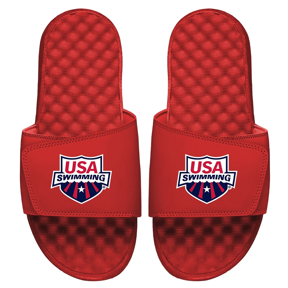 Youth ISlide Red USA Swimming Primary Slide Sandals