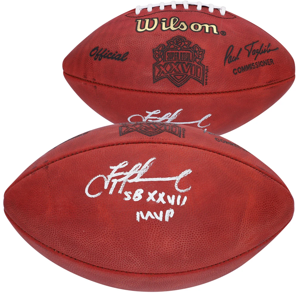 Troy Aikman Dallas Cowboys Autographed Wilson Super Bowl XXVII Pro Football with "SB XXVII MVP" Inscription