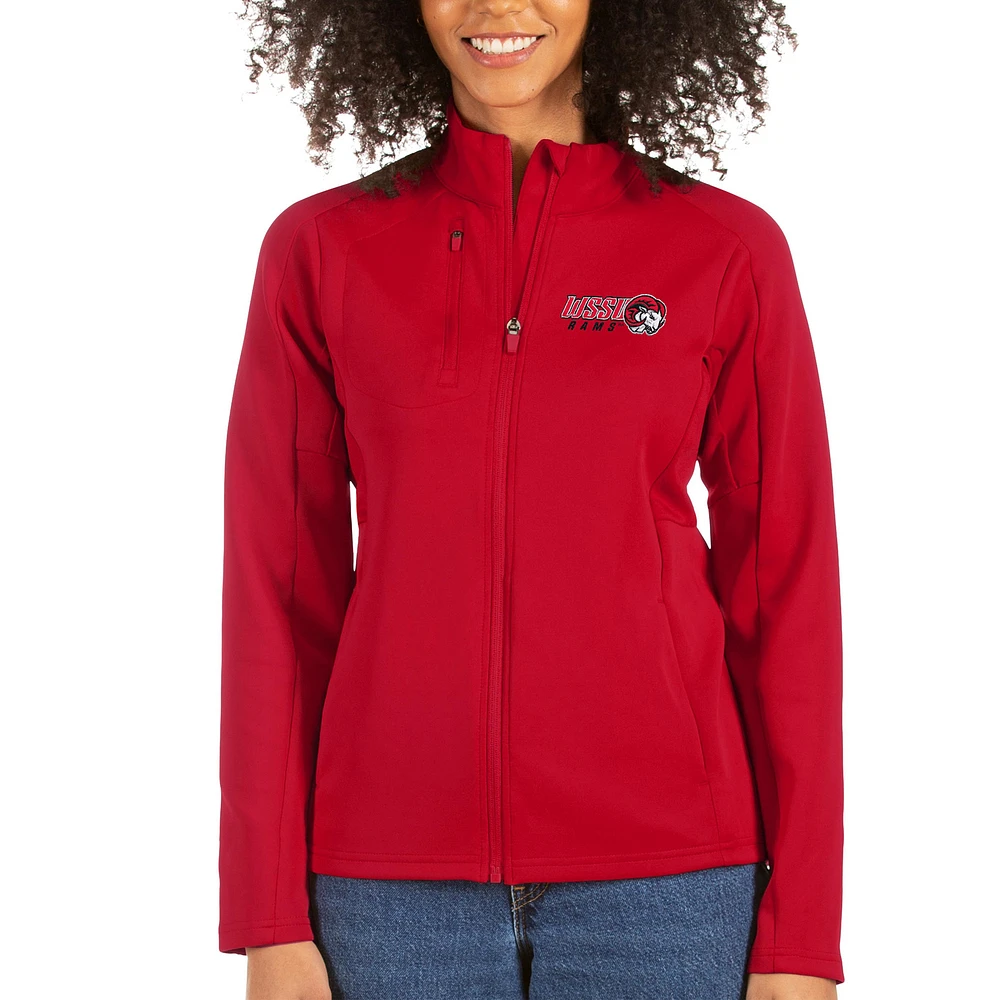 Women's Antigua Red Winston-Salem State Rams Generation Full-Zip Jacket