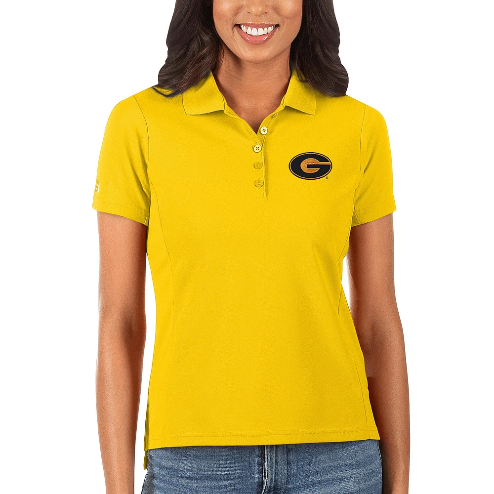 Women's Antigua Gold Grambling Tigers Legacy Pique Polo