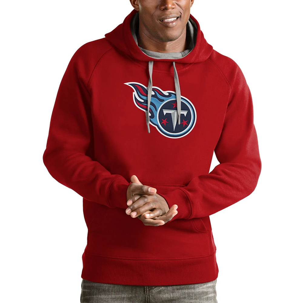 Men's Antigua Tennessee Titans Victory Pullover Hoodie