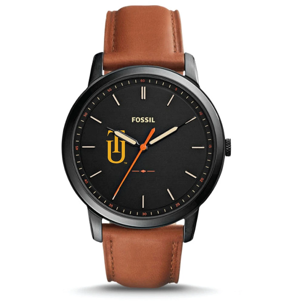 Fossil Tuskegee Golden Tigers The Minimalist Slim Leather Watch