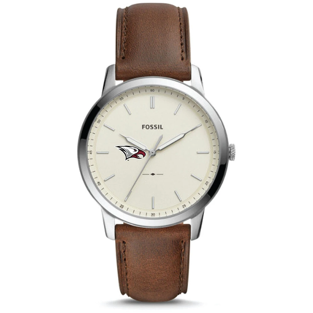 Fossil North Carolina Central Eagles The Minimalist Leather Watch